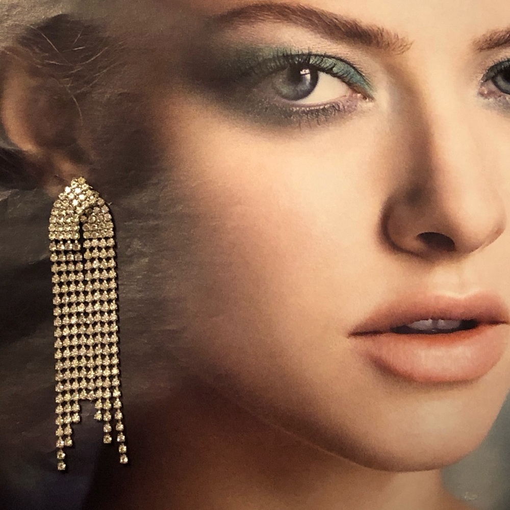 Stunning strass crystals earrings
